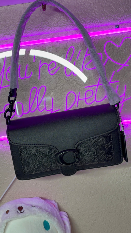 Coach Tabby Shoulder Bag 26 – Signature Canvas Charcoal/Black