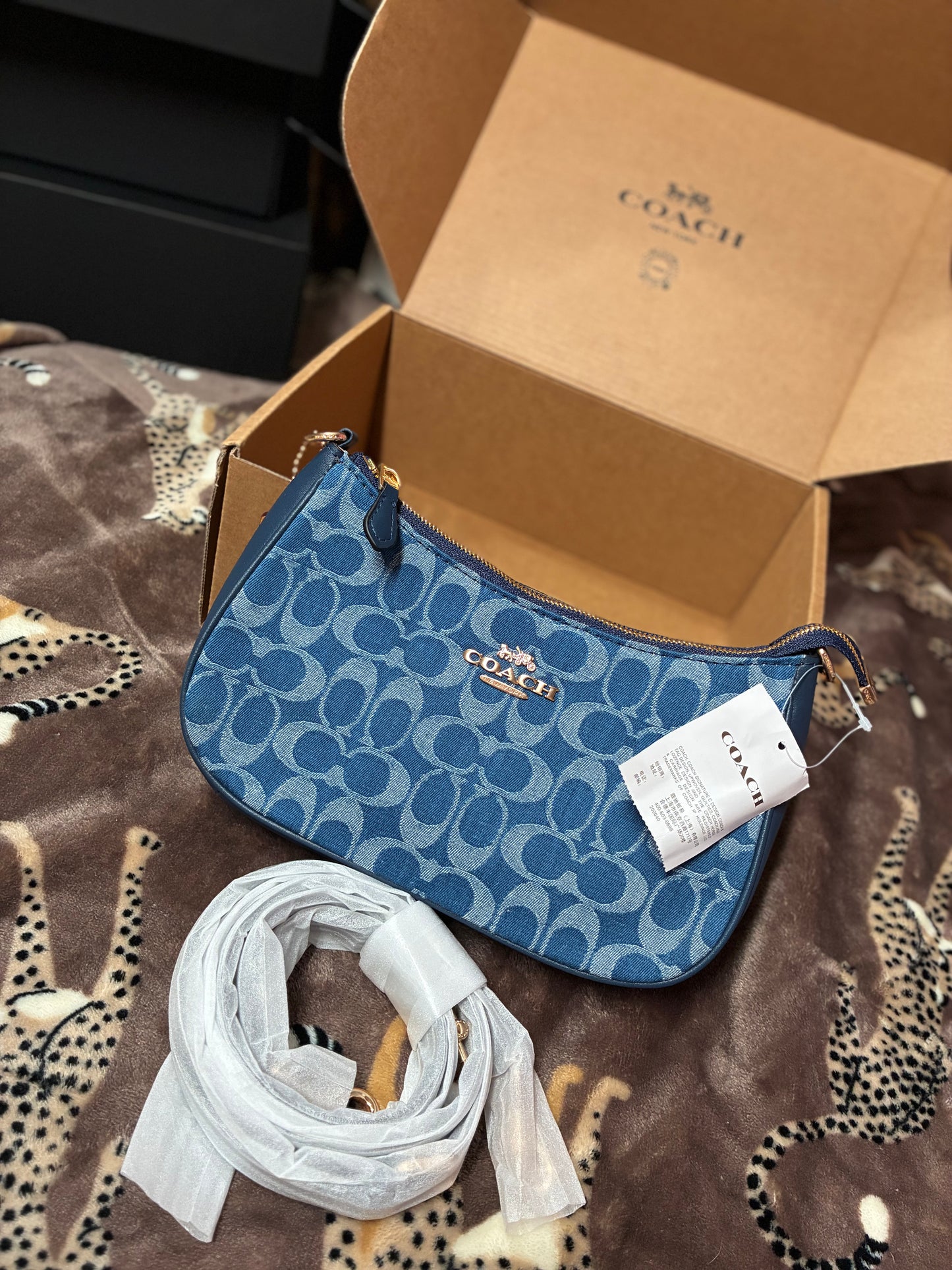C Nolita 19 Signature Denim Crossbody Bag