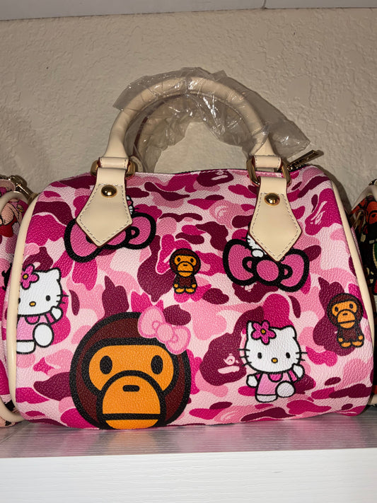 BAPE X HELLO KITTY PILLOW BAG