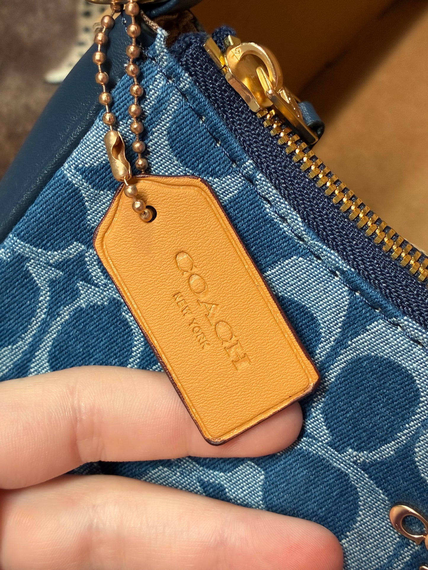 C Nolita 19 Signature Denim Crossbody Bag