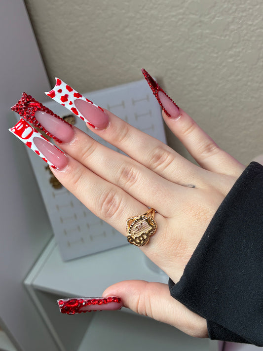 HEART FACE HELLO KITTY RING