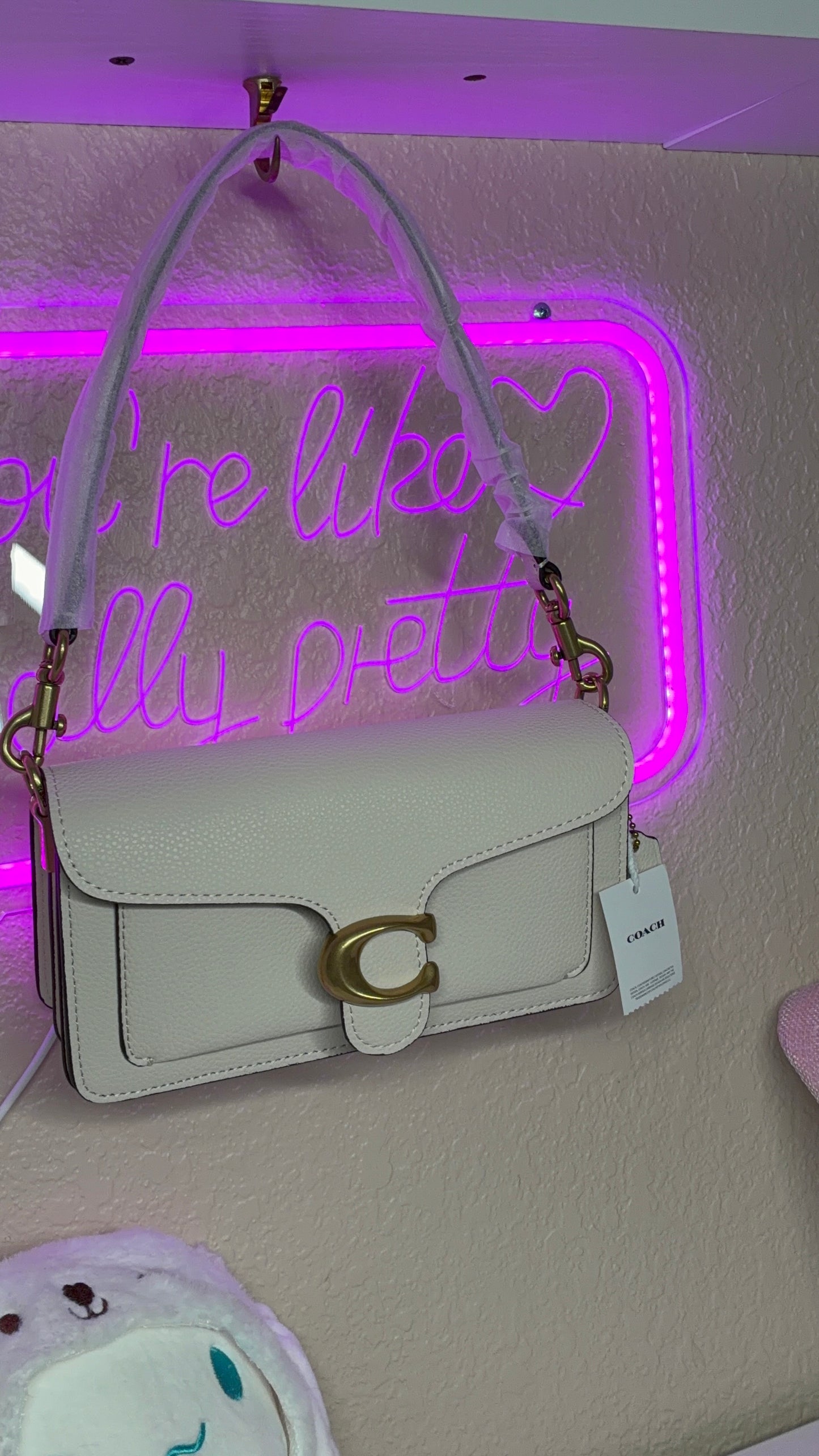 Coach Tabby Shoulder Bag 26 – Chalk Pebble Leather
