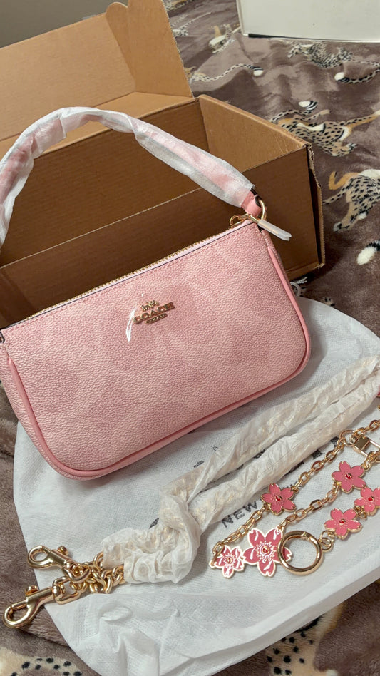Coach Nolita 19 Convertible Shoulder & Crossbody Bag – Blush Pink Pebbled Leather