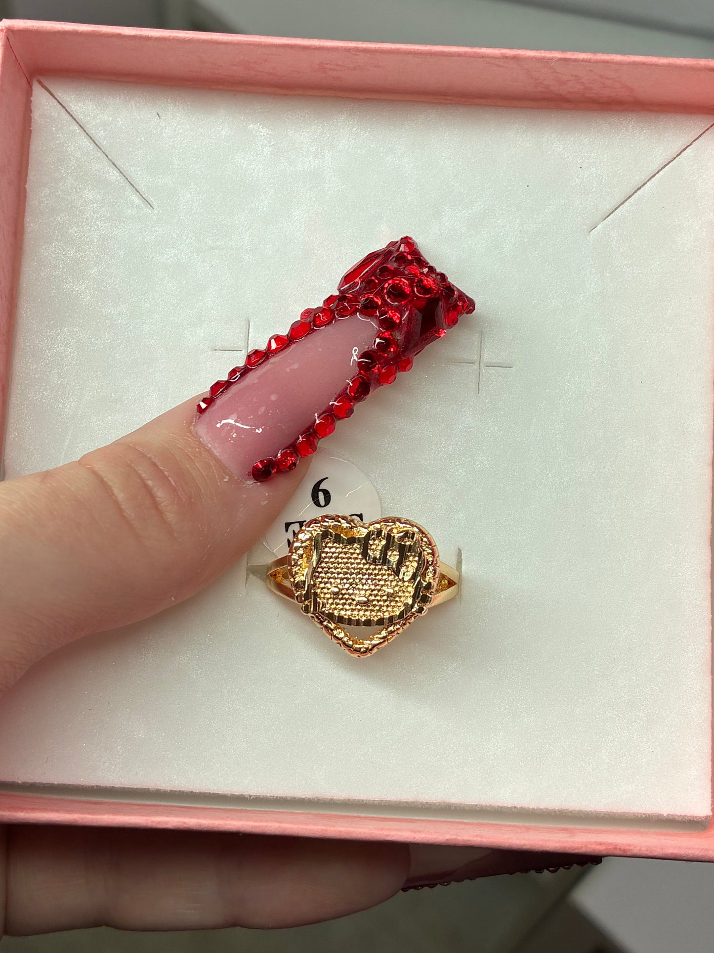 HEART FACE HELLO KITTY RING